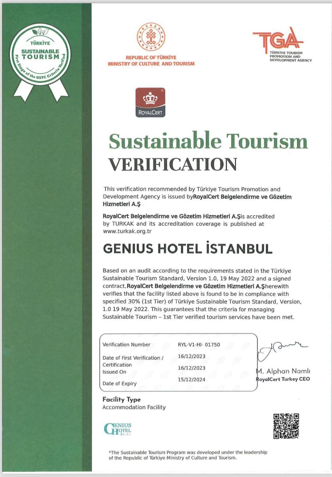 Genius Hotel Istanbul Ngoại thất bức ảnh
